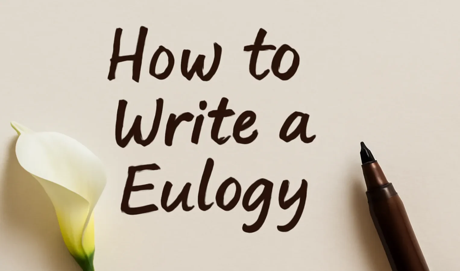 How to Write a Eulogy: A Heartfelt Guide